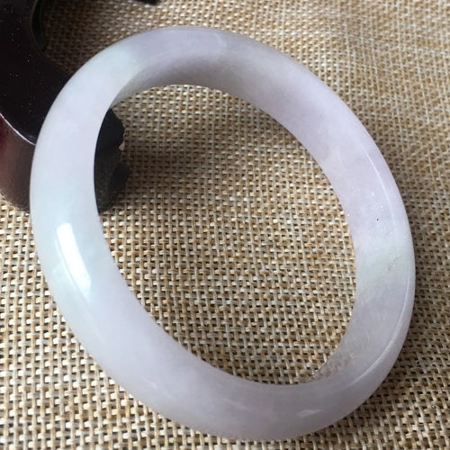 10% OFF- 54/55/56 mm Certified Natural Jadeite Lavender Emerald A*Jade HandCarved Bangle A06