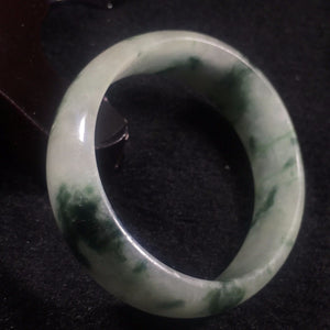 10% OFF- 53/54/55 mm Certified Natural Jadeite Emerald A*Jade HandCarved Bangle A07