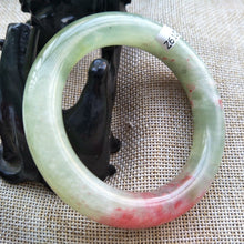 Load image into Gallery viewer, 10% OFF- 53/54/55mm Certified Natural Red Jadeite Emerald A*Jade HandCarved Bangle Z610