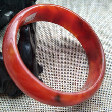 Load image into Gallery viewer, 10% OFF- 59/60/61mm Certified Natural Red Jadeite Emerald A*Jade HandCarved Bangle Z931