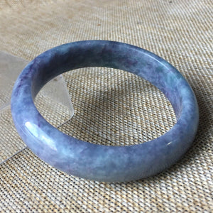 10% OFF- 57/58/59mm Certified Natural Jadeite Emerald A*Jade Handcarved Bangle A036