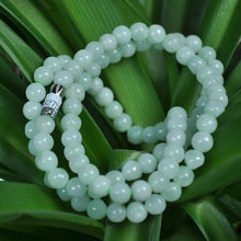 Load image into Gallery viewer, 10% OFF- 20in/520mm Certified Natural Jadeite Emerald A*Jade Handcarved Bracelet-Necklace