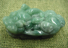 Load image into Gallery viewer, 10% OFF- Certified Natural Oily Jadeite Emerald A*Jade HandCarved Translucent Pixiu Pendant C731