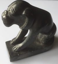 Load image into Gallery viewer, 3.50&#39;&#39;H-Chinese Natural Antique Black Jade HandCarved Dog Figurine Statue