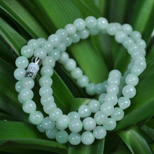 Load image into Gallery viewer, 10% OFF- 20in/520mm Certified Natural Jadeite Emerald A*Jade Handcarved Bracelet-Necklace