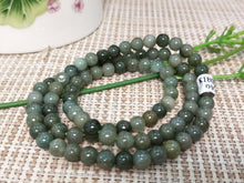 Load image into Gallery viewer, 10% OFF- 20in/520mm Certified Natural Oily Jadeite Emerald A*Jade Handcarved Bracelet-Necklace 0975