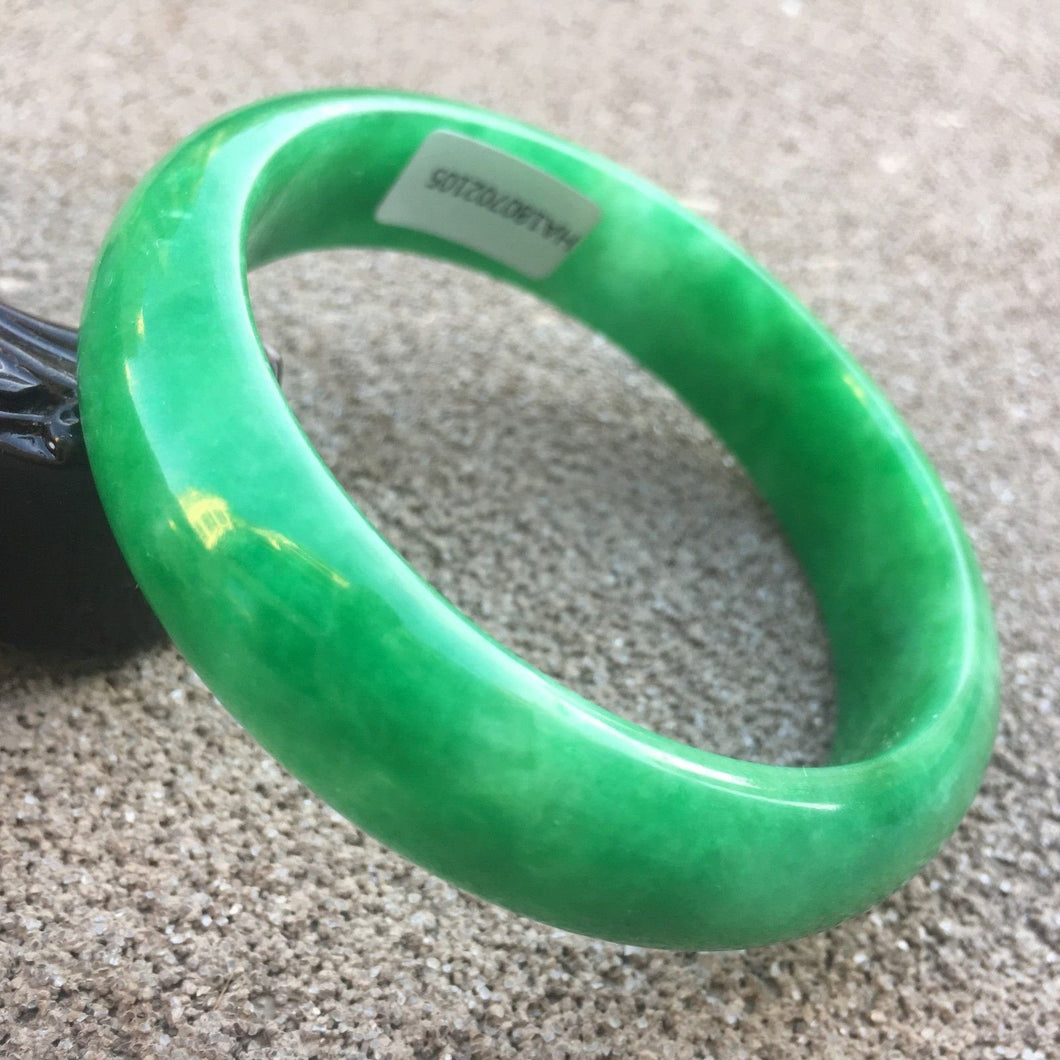 10% OFF- 57/58/59mm Certified Natural Jadeite Emerald A*Jade HandCarved Bangle HA2105