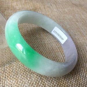 10% OFF- 56/57/58mm Certified Natural 3 Color Jadeite Emerald A*Jade HandCarved Bangle x2437