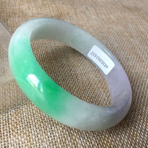 10% OFF- 56/57/58mm Certified Natural 3 Color Jadeite Emerald A*Jade HandCarved Bangle x2437