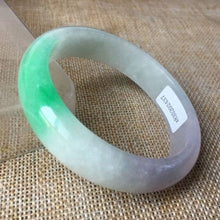 Load image into Gallery viewer, 10% OFF- 56/57/58mm Certified Natural 3 Color Jadeite Emerald A*Jade HandCarved Bangle x2437