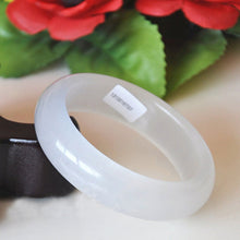 Load image into Gallery viewer, 10% OFF- 58/59/60mm Certified Natural Icy Jadeite Emerald A*Jade HandCarved Bangle 4707