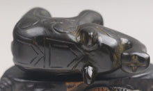 Load image into Gallery viewer, 3in/76.2mm L- Chinese Genuine Natural Black Jade HandCarved Elephant Statue