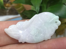 Load image into Gallery viewer, 10% OFF- Certified Natural Jadeite Emerald A*Jade HandCarved Gold Fish Pendant 1631