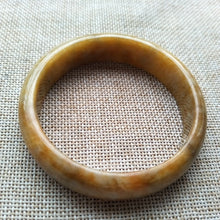 Load image into Gallery viewer, 10% OFF- 58/59/60mm Certified Natural Yellow Red Jadeite Emerald A*Jade HandCarved Bangle W563