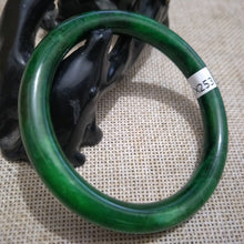 Load image into Gallery viewer, 10% OFF- 53/54/55mm Certified Natural Green Jadeite Emerald A*Jade HandCarved Bangle X253