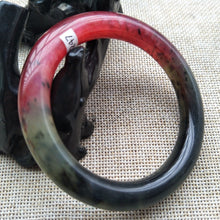 Load image into Gallery viewer, 10% OFF- 54/55/56mm Certified Natural Red Jadeite Emerald A*Jade HandCarved Bangle Z247