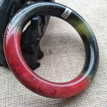 Load image into Gallery viewer, 10% OFF- 59/60/61mm Certified Natural Red Jadeite Emerald A*Jade HandCarved Bangle Z249