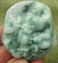 Load image into Gallery viewer, 10% OFF- Certified Natural Jadeite Emerald A*Jade HandCarved Bamboo Panda Pendant C1567