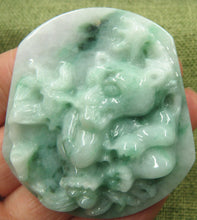 Load image into Gallery viewer, 10% OFF- Certified Natural Jadeite Emerald A*Jade HandCarved Bamboo Panda Pendant C1567