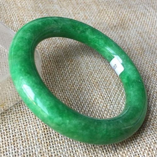 10% OFF- 55/56/57mm Certified Natural Jadeite Emerald A*Jade HandCarved Bangle HA2107