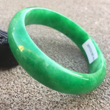 Load image into Gallery viewer, 10% OFF- 57/58/59mm Certified Natural Jadeite Emerald A*Jade HandCarved Bangle HA2105