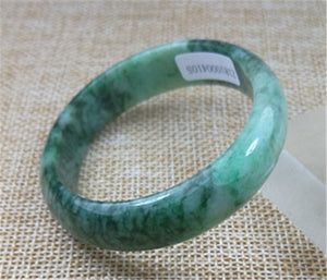 10% OFF- 52/53/54 x 47.5m Certified Natural Jadeite Emerald A*Jade HandCarved Bangle Z-4105