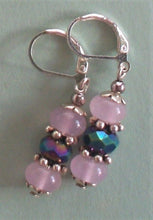 Load image into Gallery viewer, 10% OFF- 2 pcs Certified Natural Handmade A Pair of Pink Jade Drop Earrings SP LEVERBACK