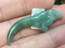 Load image into Gallery viewer, 10% OFF- Certified Natural Jadeite Emerald A*Jade HandCarved Dragon Fish Pendant 1370