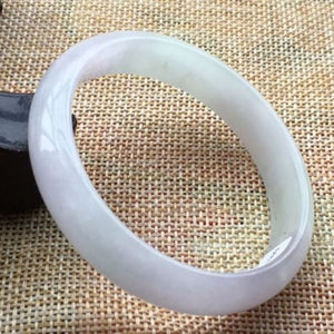 10% OFF- 52/53/54mm Certified Natural Lavender Jadeite Emerald A*Jade HandCarved Bangle 6099