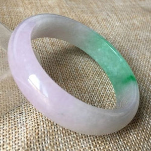 10% OFF- 55/56/57mm Certified Natural 3 Color Jadeite Emerald A*Jade HandCarved Bangle x2354