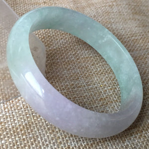 10% OFF- 54/55/56mm Certified Natural 3 Color Jadeite Emerald A*Jade HandCarved Bangle C013