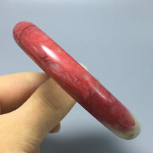 Load image into Gallery viewer, 10% OFF- 53/54/55mm Certified Natural Red Jadeite Emerald A*Jade HandCarved Bangle A67