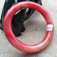 Load image into Gallery viewer, 10% OFF- 53/54/55mm Certified Natural Red Xiu Emerald A*Jade HandCarved Bangle H152