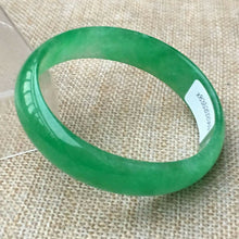 Load image into Gallery viewer, 10% OFF- 54/55/56mm x 50mm Certified Natural Green Jadeite Emerald A*Jade HandCarved Bangle x2569