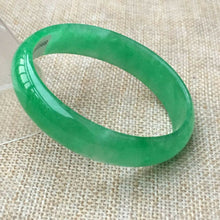 Load image into Gallery viewer, 10% OFF- 54/55/56mm x 50mm Certified Natural Green Jadeite Emerald A*Jade HandCarved Bangle x2569