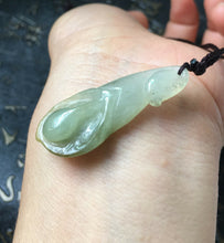 Load image into Gallery viewer, 10% OFF- Certified Natural Oily Green Jadeite Emerald A*Jade HandCarved LiLy Flower Pendant