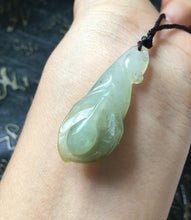 Load image into Gallery viewer, 10% OFF- Certified Natural Oily Green Jadeite Emerald A*Jade HandCarved LiLy Flower Pendant