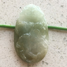 Load image into Gallery viewer, 10% OFF- Certified Natural Jadeite Emerald A*Jade HandCarved Money Coin Happy Pig Pendant 猪 K1130