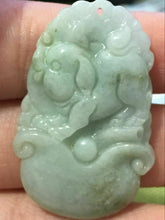 Load image into Gallery viewer, 10% OFF- Certified Natural Jadeite Emerald A*Jade HandCarved Pig Pendant X2089