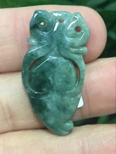 Load image into Gallery viewer, 10% OFF- Certified Natural Oily Green Jadeite Emerald A*Jade HandCarved Peachant Pendant X3705