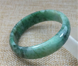 10% OFF- 52/53/54 x 47.5m Certified Natural Jadeite Emerald A*Jade HandCarved Bangle Z-4105