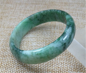 10% OFF- 52/53/54 x 47.5m Certified Natural Jadeite Emerald A*Jade HandCarved Bangle Z-4105