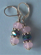 Load image into Gallery viewer, 10% OFF- 2 pcs Certified Natural Handmade A Pair of Pink Jade Drop Earrings SP LEVERBACK