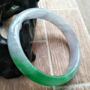 10% OFF- 55/56/57mm Certified Natural Jadeite Emerald A*Jade HandCarved Bangle K000