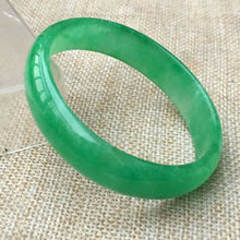 Load image into Gallery viewer, 10% OFF- 54/55/56mm x 50mm Certified Natural Green Jadeite Emerald A*Jade HandCarved Bangle x2569