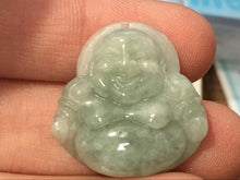 Load image into Gallery viewer, 10% OFF- Certified Natural Jadeite Emerald A*Jade HandCarved Buddha Pendant X2082