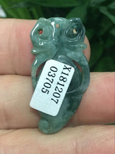 Load image into Gallery viewer, 10% OFF- Certified Natural Oily Green Jadeite Emerald A*Jade HandCarved Peachant Pendant X3705