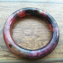 Load image into Gallery viewer, 10% OFF- 53/54/55mm Certified Natural Red Jadeite Emerald A*Jade HandCarved Bangle K131