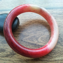 Load image into Gallery viewer, 10% OFF- 50/51/52mm Certified Natural Red Jadeite Emerald A*Jade HandCarved Bangle A003