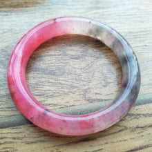 Load image into Gallery viewer, 10% OFF- 55/56/57mm Certified Natural Red Jadeite Emerald A*Jade HandCarved Bangle A207